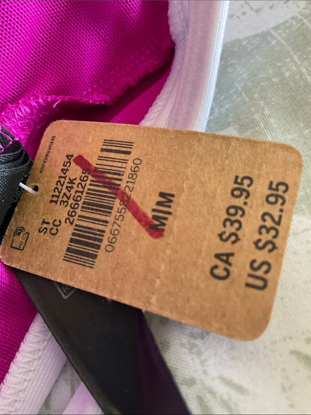 Pink Victoria’s Secret push up bra